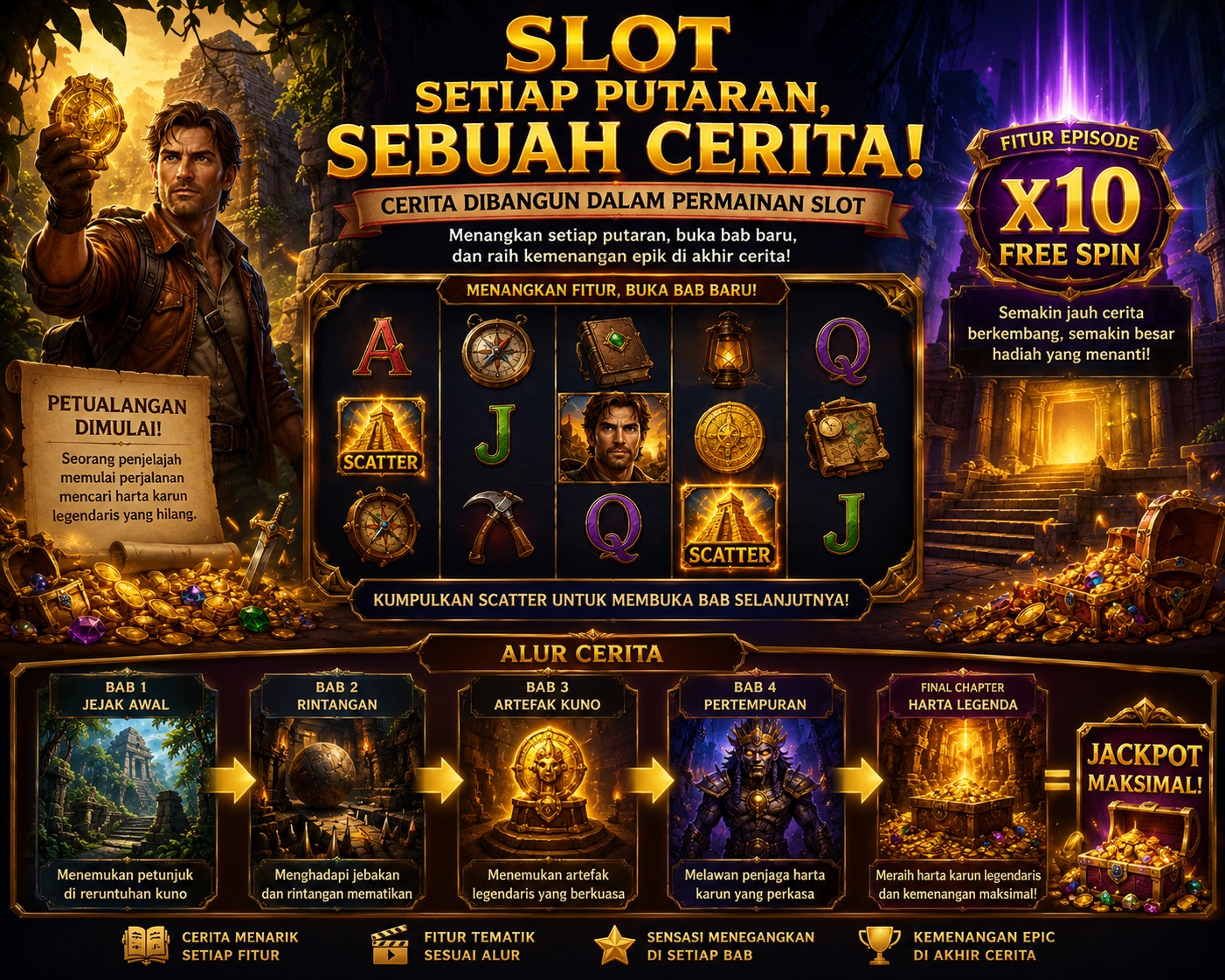 Cerita Dibangun dalam Permainan Slot